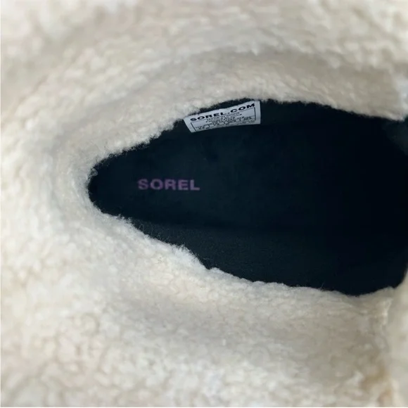 Sorel Cozy Carnival Waterproof Sporty Lightweight Lace Up Navy Blue Black Boots - Picture 12 of 13